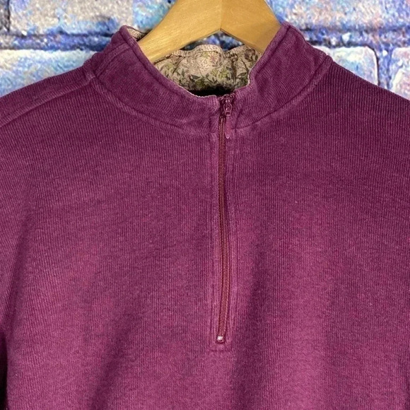 ORVIS Purple Quarter Zip Jacket XL - Picture 2 of 6